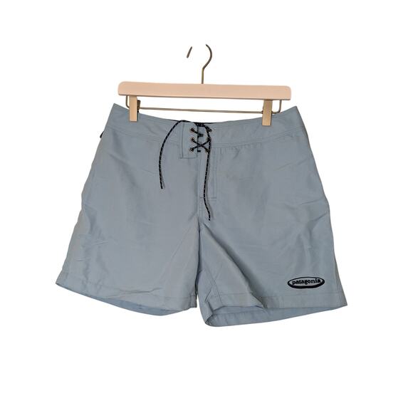 Vintage Patagonia Wavefarer Board Shorts in Light Blue Womens Size 9 - Picture 1 of 9